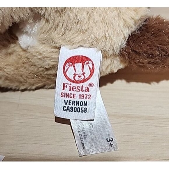 Swaddle Babies Plush Toy Dog Big Brown Eyes 9 inches Fiesta Dog Only - Picture 6 of 7